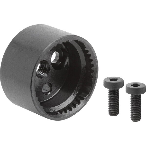Engagement Element W Internal Toothing, Form:A, D4=23, N=38, H=13, 5, Steel Blk Oxidized, Comp:Steel